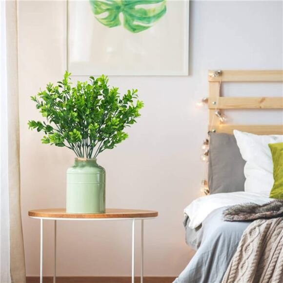 6 Bundles Artificial Greenery Stems Mixed Fake Plants Eucalyptus Rosemary Stems - Picture 5 of 7